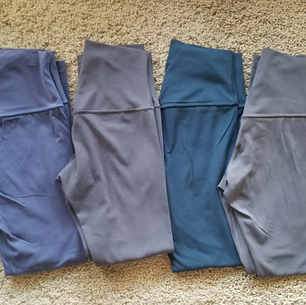 4 pair Align Pants sz 4 Color Help